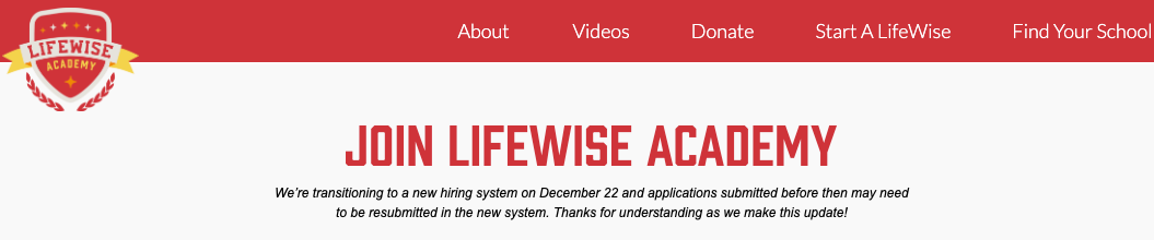 LifeWise Academy Support Center